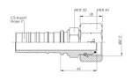 Фитинг DN 25 BSP (Г) 1 CS двойной шестигранник