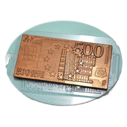 Форма силиконовая для шоколада "Банкнота 500Евро"