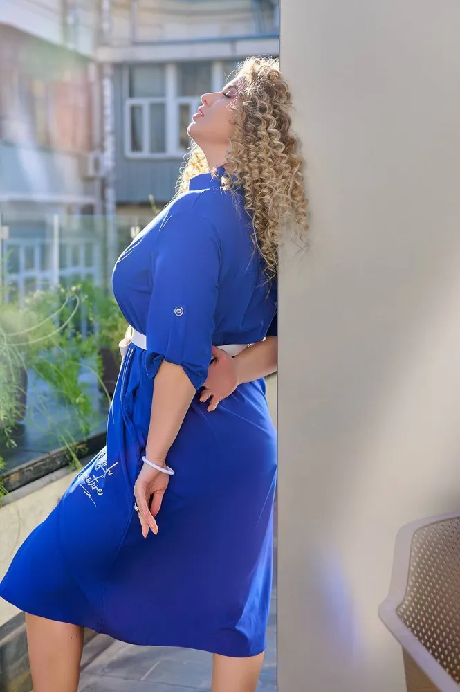 Платье-рубашка УК-6087 Fabrika