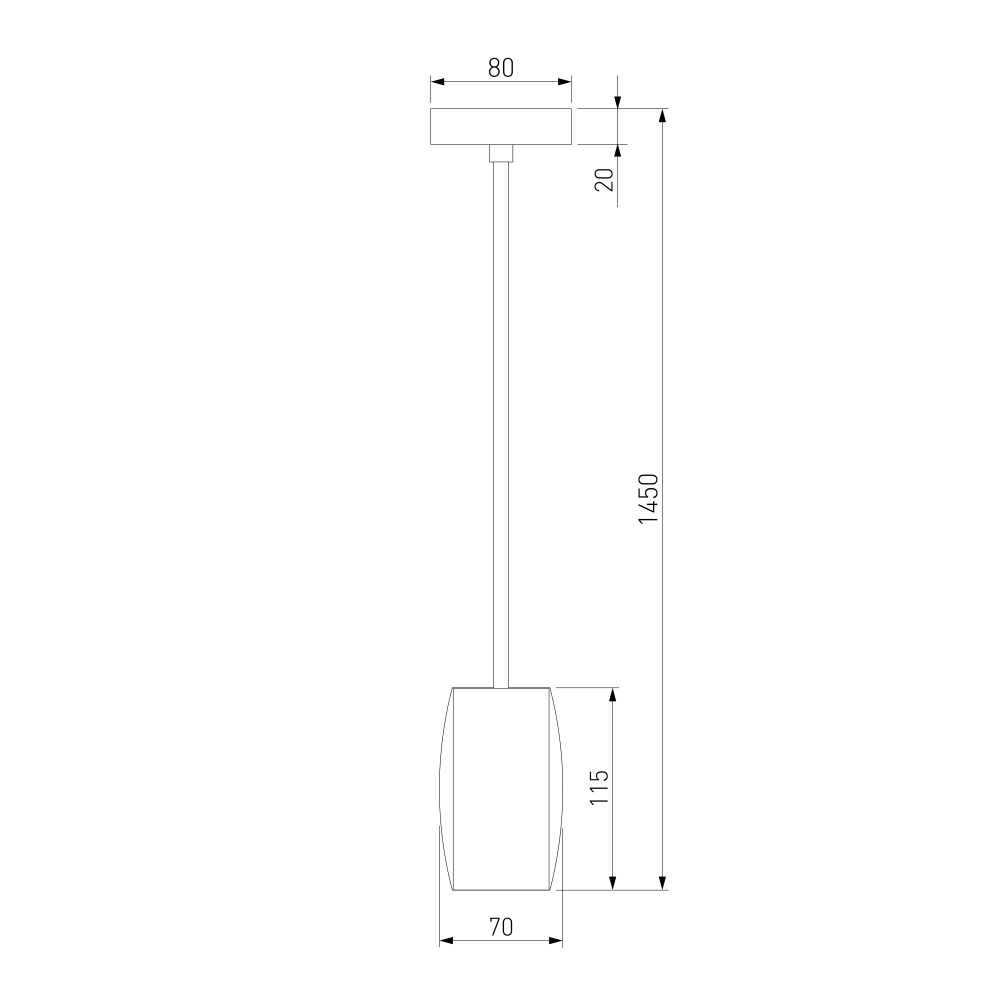 Подвесной светильник 50246/1 LED/ черный