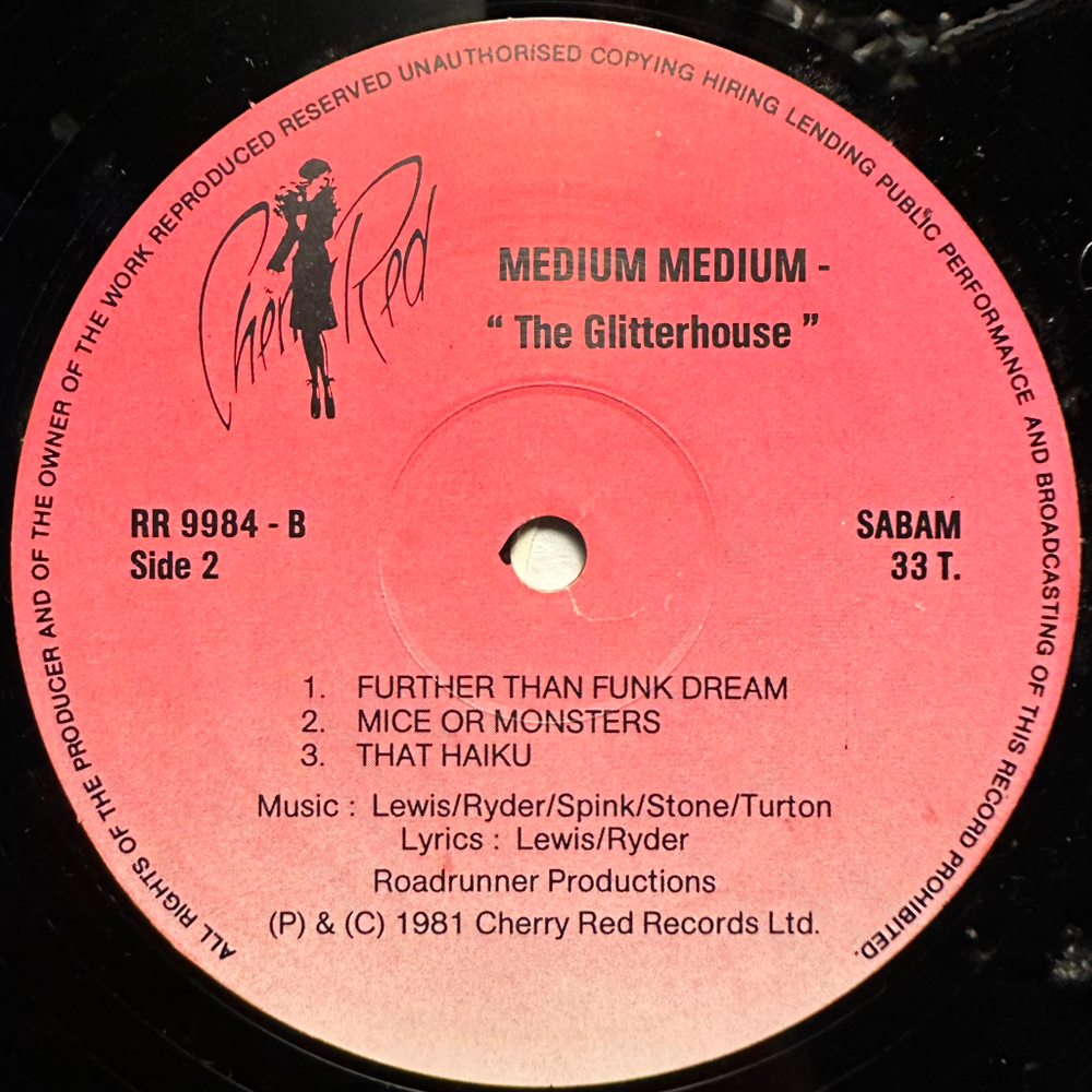 Medium Medium - The Glitterhouse (Бельгия 1981г.)