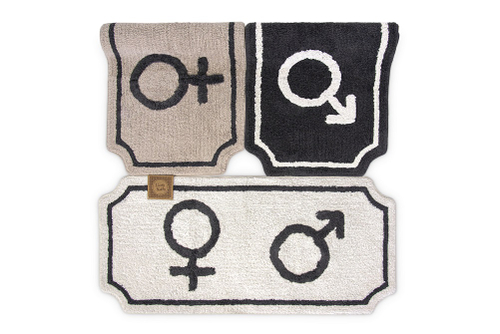 Коврик для ванной "Символ" 3 вида, 55x120см Хлопок