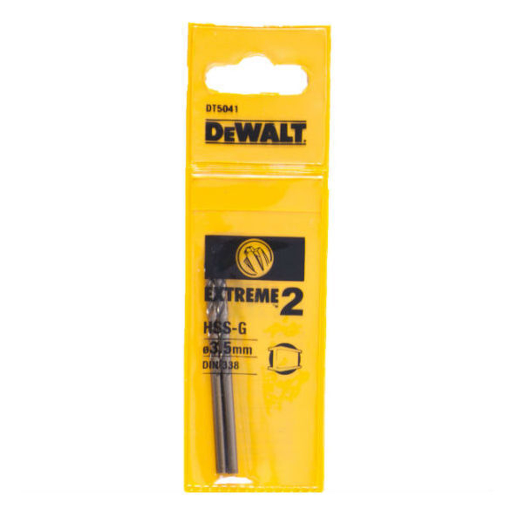 Сверло для металла DEWALT 3.5х70х39мм 2шт Extreme2 DT5041