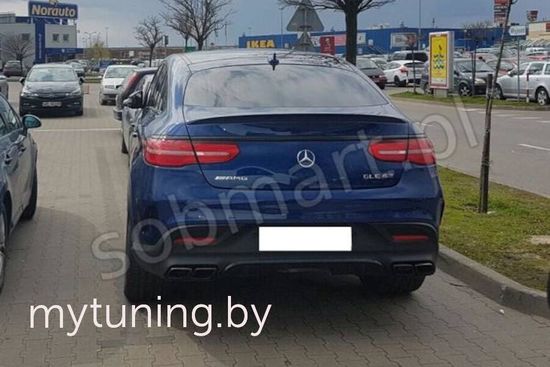 Лип спойлер V.1 для MERCEDES GLE C292 COUPE 2015+