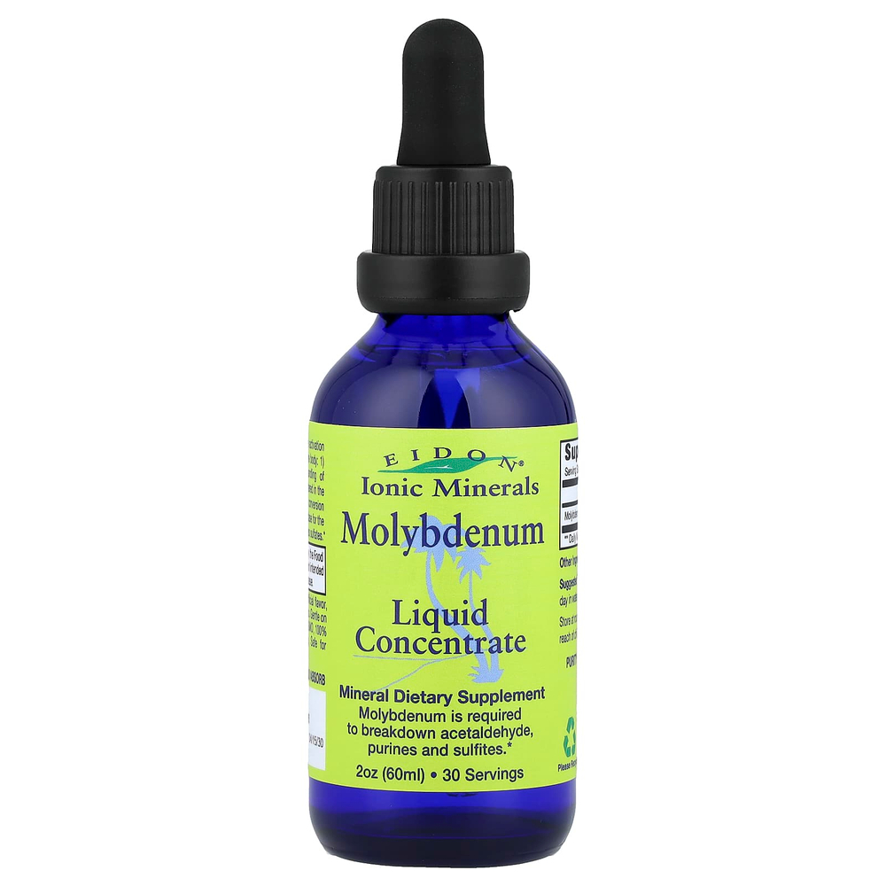 Eidon Ionic Minerals, молибден, жидкий концентрат, 60 мл (2 унции)