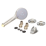 67-0-734 Смеситель стандарт однор. для ванны перек. кранбукса, лейка, шланг, настен, керам. карт. 40мм