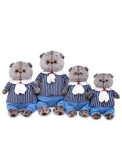 Мягкая игрушка Басик в морском костюме 22 см