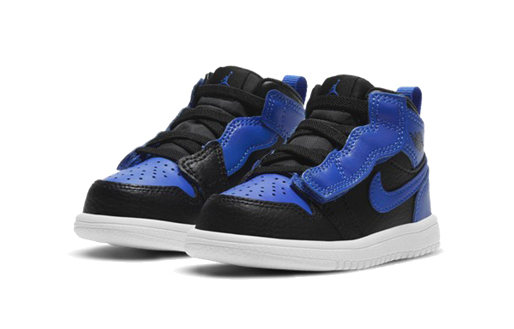 Baby Jordan Air Jordan 1 mid alt old sneakers wear-resistant high-top retro basketball shoes royal blue