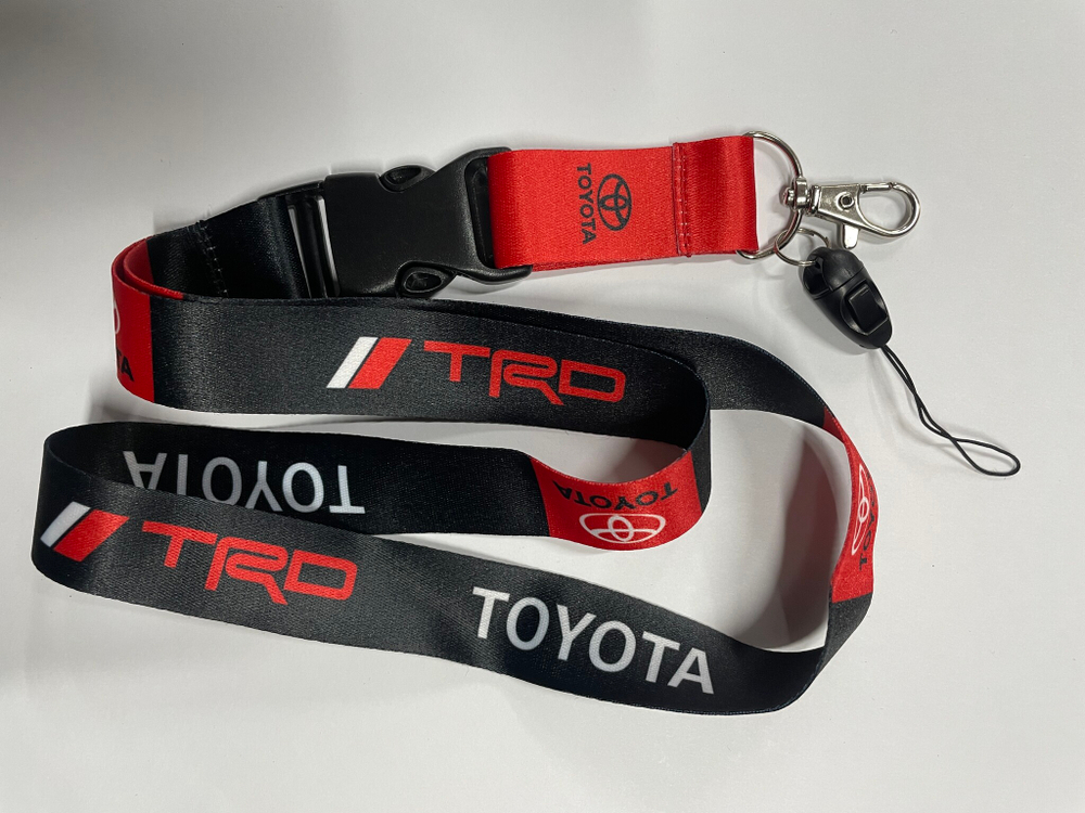 Toyota (черный) / Брелок, шнурок для ключей на шею Toyota (Тойота), ланъярд, крафт, синий (1 шт)