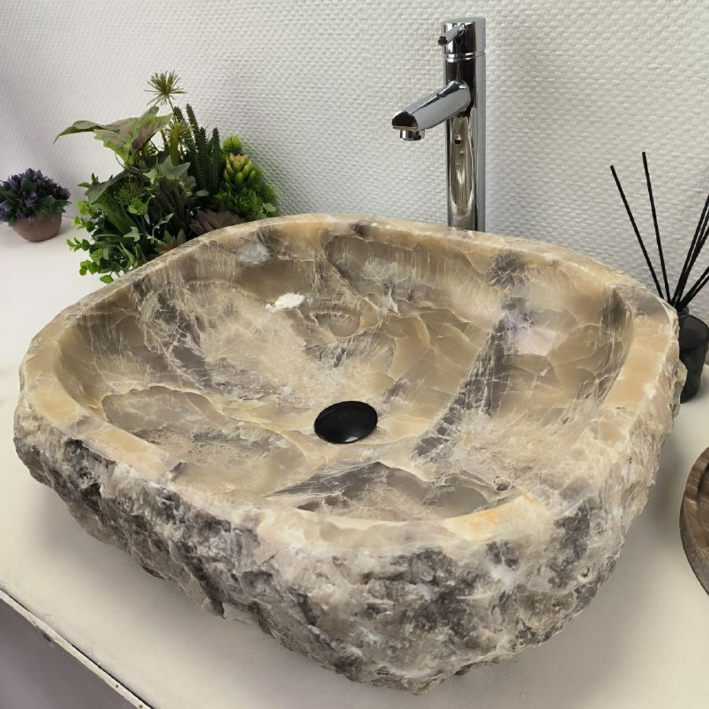 Раковина из оникса Erozy Grey EO-62176 59*48*15 0094