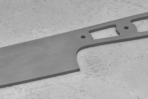 Заготовка для ножа, сталь AR-RPM9 2,9мм. Модель "Премьер Ш190" с клинком 190мм, ТО 61-62HRC