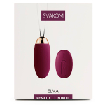 Фиолетовое виброяйцо 8см с пультом ДУ Svakom Elva SCB-02-VLT