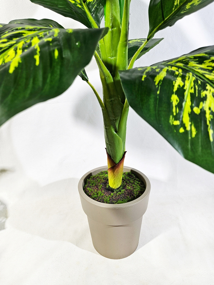 Искусственная диффенбахия 95см в кашпо