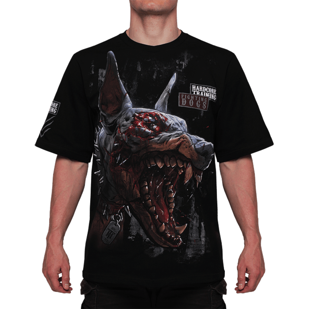 Футболка Hardcore Training Fighting Dogs Black Oversized Fit