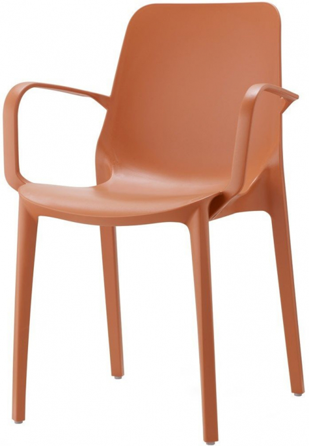 Кресло пластиковое Scab Design Ginevra, терракотовый