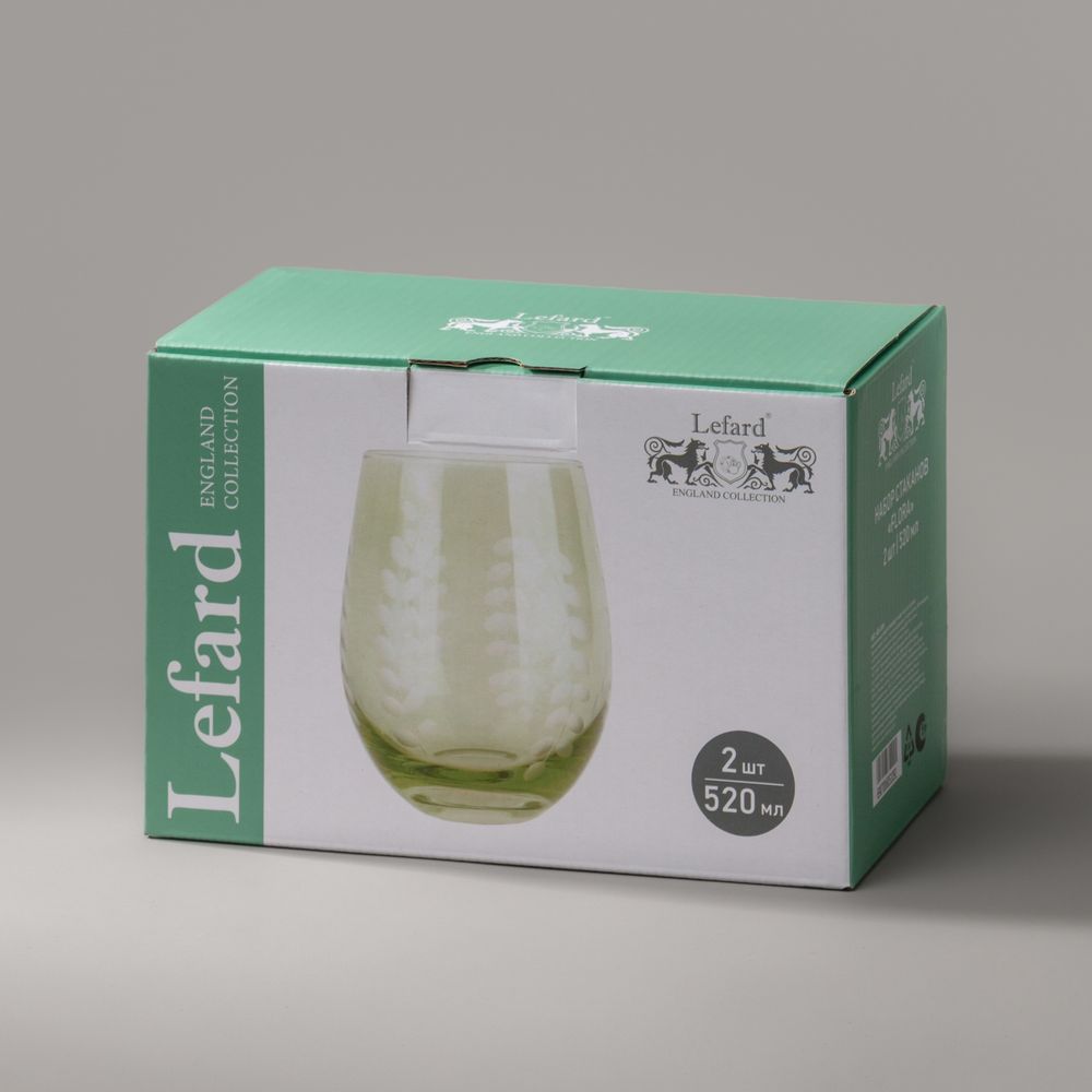 НАБОР СТАКАНОВ "FLORA" ИЗ 2 ШТ. 520 МЛ