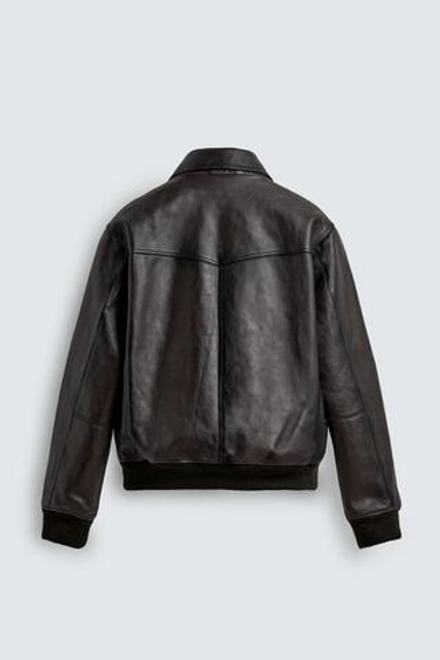 ZARA КОЖАНАЯ КУРТКА — LIMITED EDITION, КОРИЧНЕВЫЙ