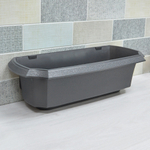 Горшок цветочный настенный "Ника" 5л L460мм, в ассортименте