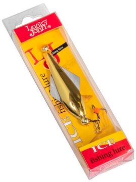 Блесна вертикальная зимняя Lucky John GLIDER с цепочкой и тройником 10.0г GS блистер