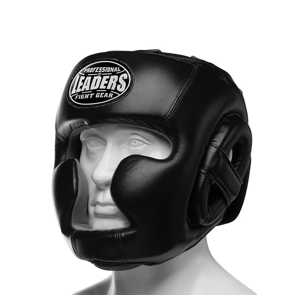 Шлем боксерский Leaders LS Full Face (кожа)