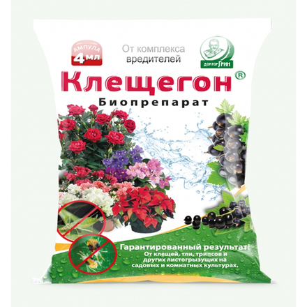 КЛЕЩЕГОН ДокторГрин биопрепарат от комплекса вредителей (ампула) 4мл ЕВРОСЕМЕНА