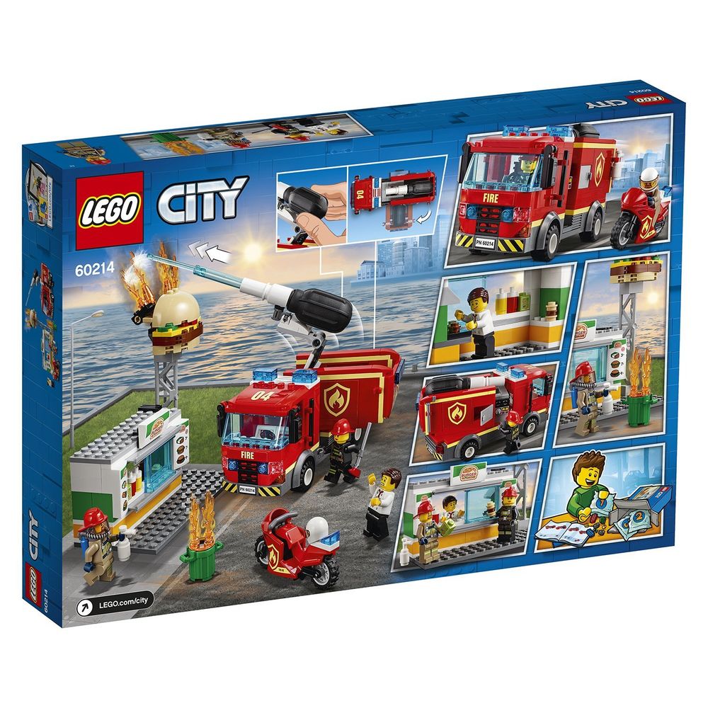 Пожар в бургер-кафе City Fire LEGO 60214