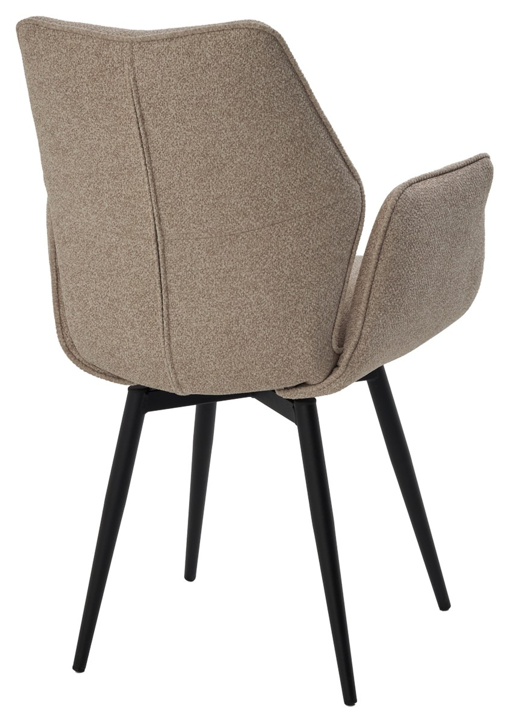 Стул ГРИН 360 град. поворот. NS-04 Крем, букле / черный каркас, М-City