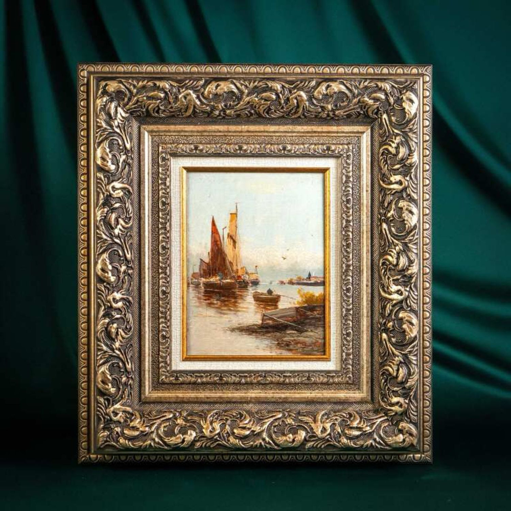 Винтаж: Картина «Морской Пейзаж»