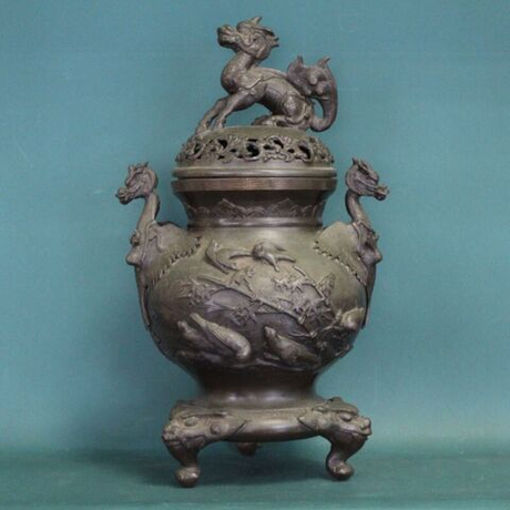 Винтаж: Ваза/Курильница с драконами