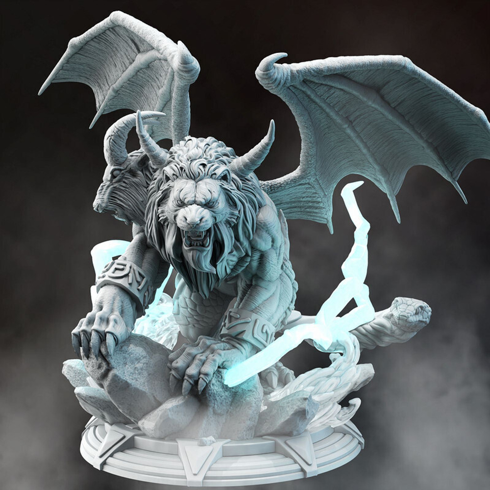 Химера монстр миниатюра для dnd, днд, pathfinder, фентези, Настольная игра, НРИ, Варгейм, РПГ