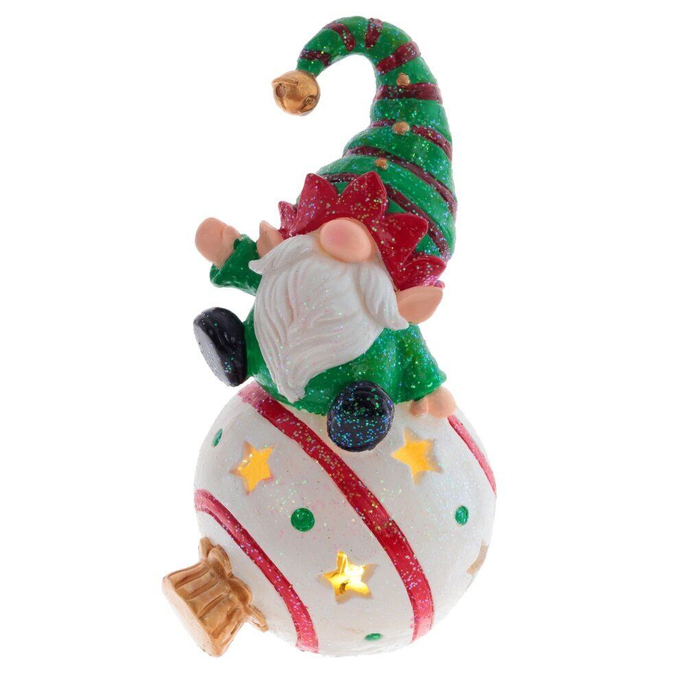 GAEM Фигурка декоративная "Гном" с подсветкой (LR44 2 шт), L10 W9 H18 см, 2в.