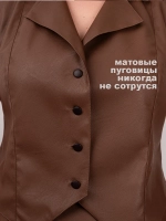 Жилет кожаный офисный