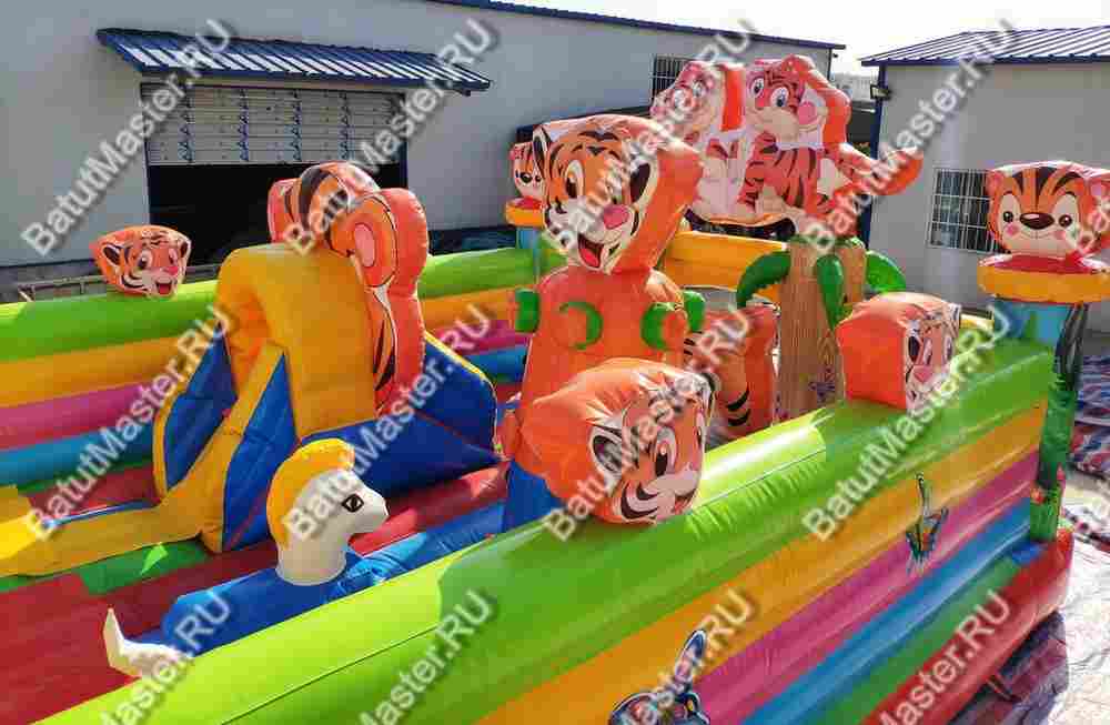 Коммерческий батут "Тигриная страна 2", 10*5*4 м