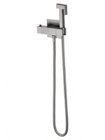 Смеситель с гигиеническим душем и термостатом встраиваемый WONZON & WOGHAND, Темный графит (WW-88819903-BGM)