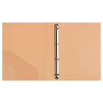 Папка на 4 кольцах А4 800мкм, персиковая "Акцент" (Стамм)