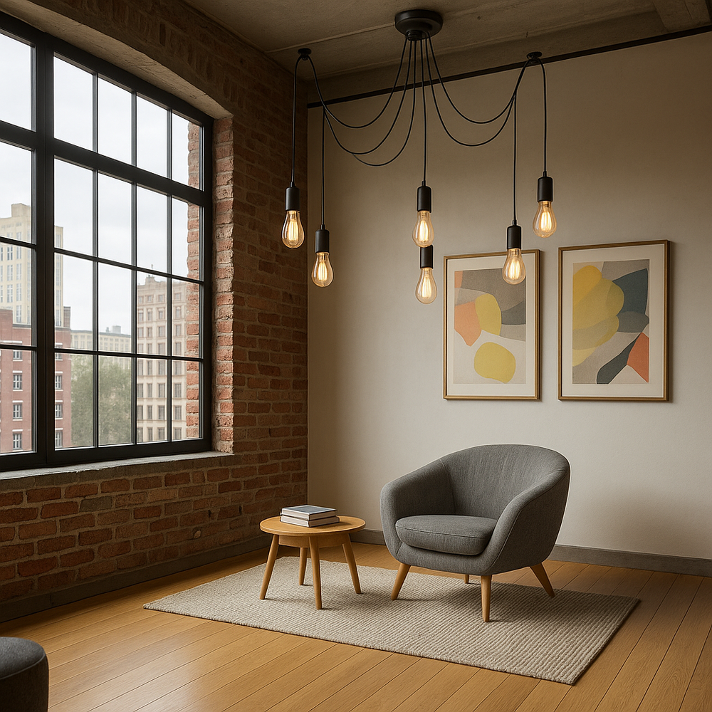 Люстра Spider Black L6 Imperiumloft By Imperiumloft