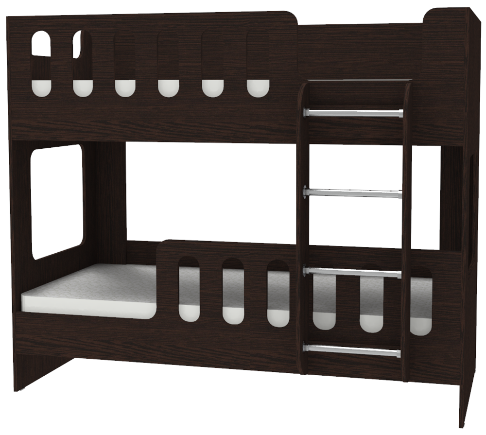 Двухъярусная кровать КарИВи ДС-20 80x180 Венге