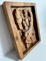 Икона освященная Ангела-Хранителя 14*18см из дуба