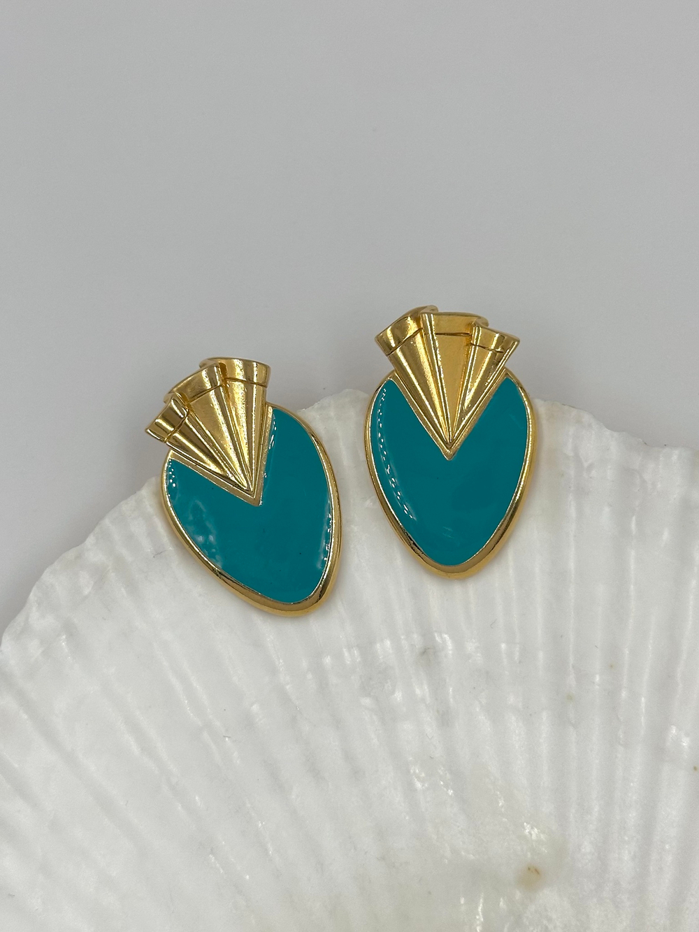 Серьги с бирюзовой эмалью Avon