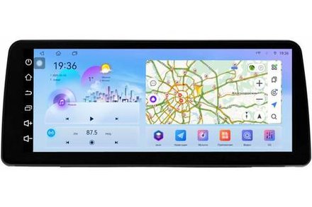 Магнитола в рамку 9", 10" и LUX - Farcar BM903LUX монитор 12.3" (трапеция) QLED+2K на Android 14, CarPlay, 4G SIM-слот, 4/32ГБ