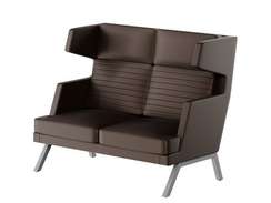 Алдо Диван двухместный высокий ALD-02 Линкольн 221/Металл Серый 1430*960*1180