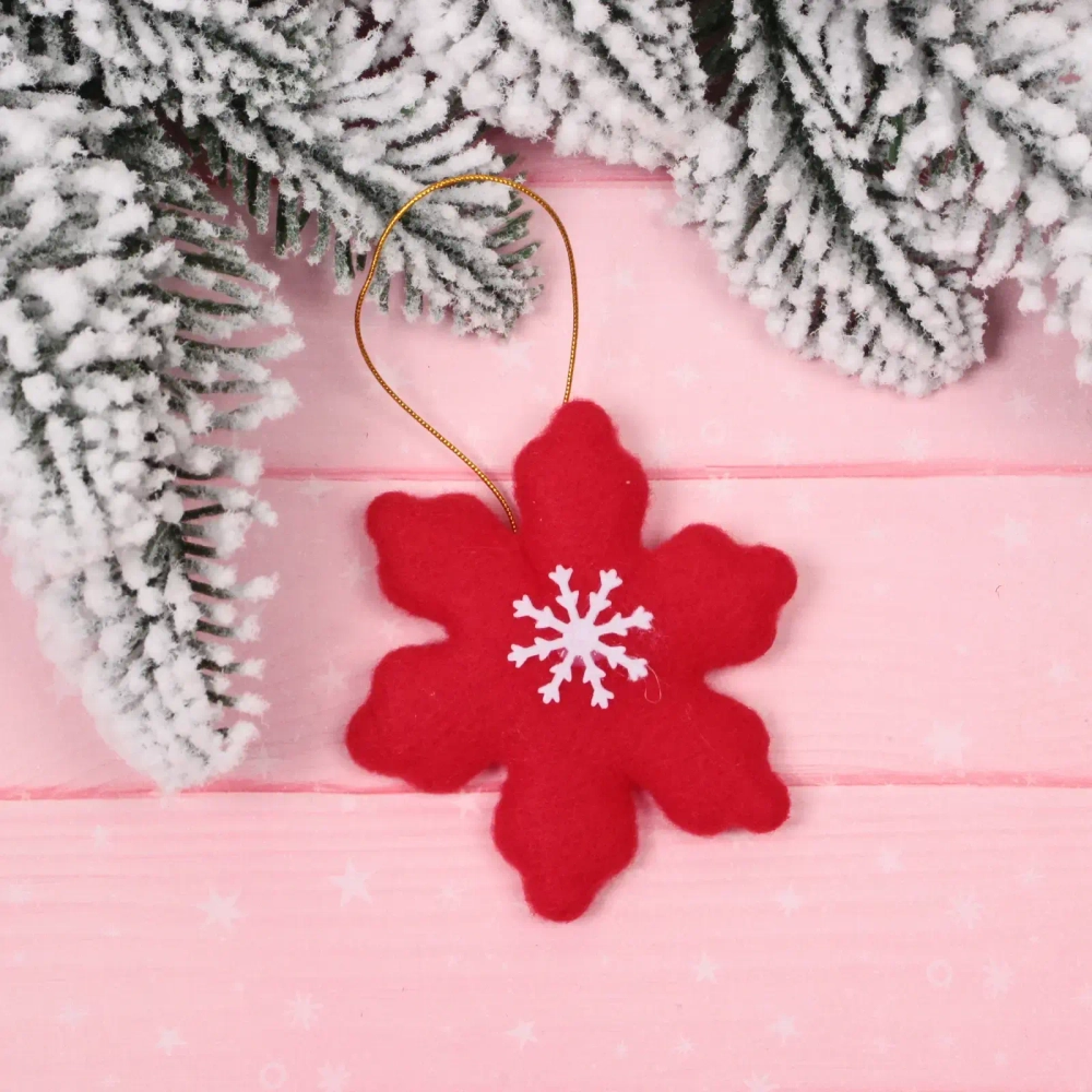 Подвеска «Снежинка» 8 см