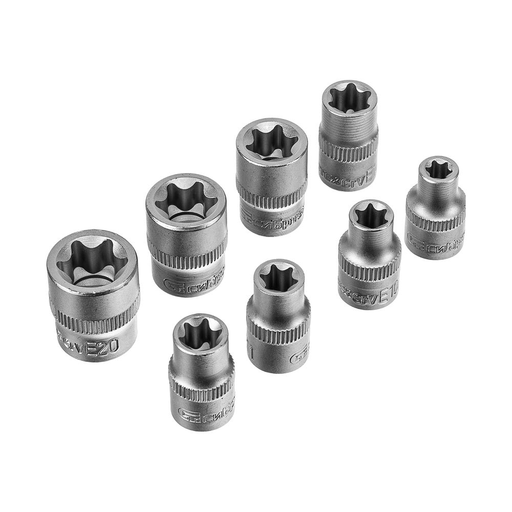 Набор инструментов, 1/2", 3/8", 1/4", пластиковый кейс 160 предм. Сибртех