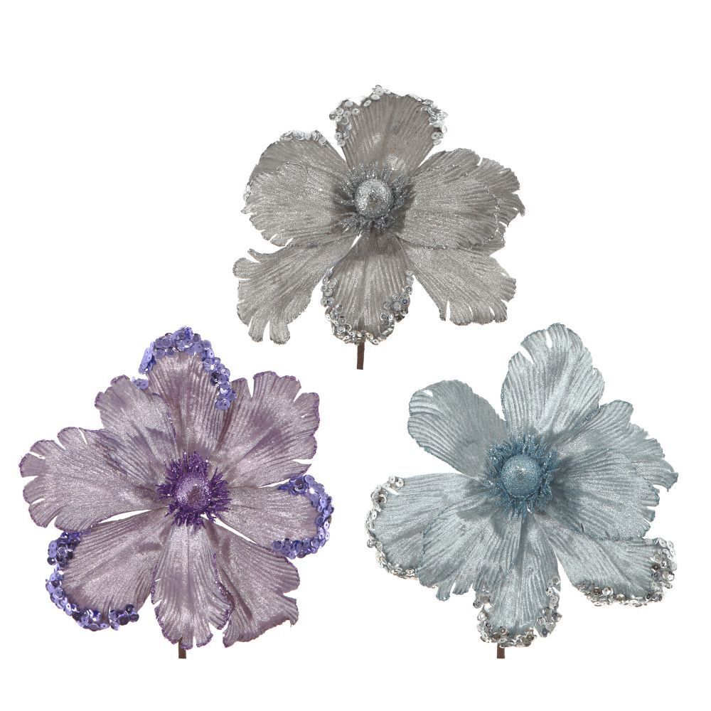 GAEM Цветок искусственный "Магнолия", L22 W22 H20 см, 3в.