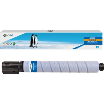 Тонер-картридж G&G, аналог Canon CEXV49C для imageRUNNER Adv C3020/C3320/C3325 голубой (19K)
