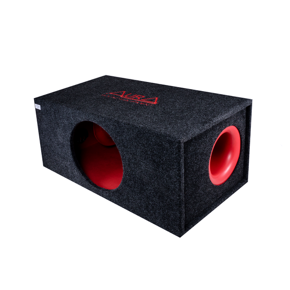 Короб 12" на трубе AURA BOX-1274.VR160PW 74л 36Гц карпет фанера