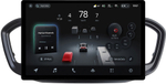 Магнитола для Lada Vesta NG 2023+ (ШГУ, рамка черная матовая 9) - Teyes CC4-PRO монитор 13" 2K QLED на Android 13, Snapdragon 778G, 8+128, AI, CarPlay, DSP, 4G SIM-слот