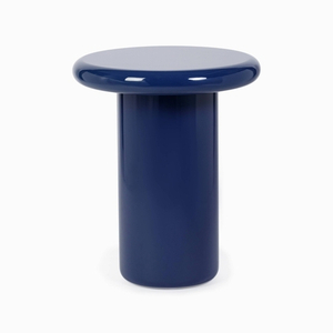 Кофейный столик Stewart диаметр 46 синий глянец