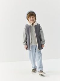 Свитшот велюровый "Серый меланж"