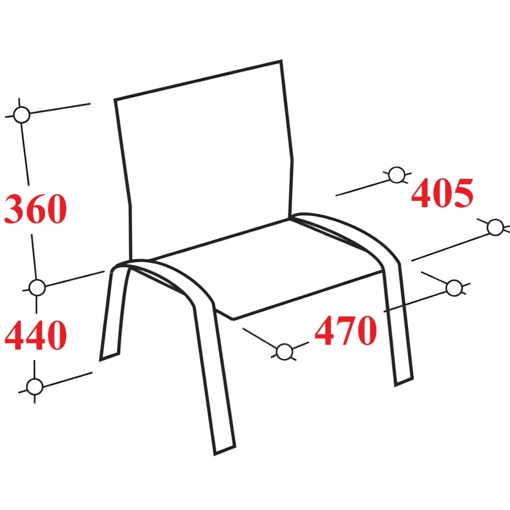 Стул офисный Easy Chair Изо синий (пластик, металл) (573678)